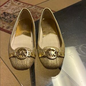 Michael Kors Metallic Gold Loafers